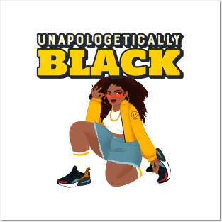 unapologetically black Posters and Art